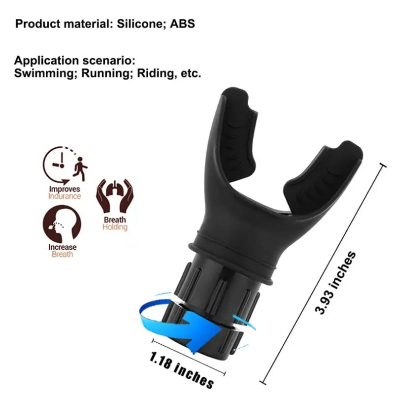 Breathing Trainer with Adjustable Resistance for Improved Lung Capacity and Respiratory Health, Enhance Sleep Quality, Portable