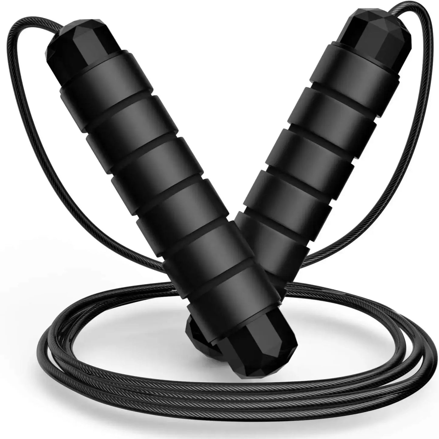 Professional Jump Rope Tangle Free Rapid Speed Jumping Rope Foam Handle Adjustable Steel Skipping Rope Gym Fitness Slim Body