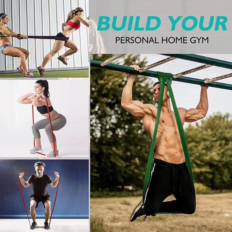 Ultimate Resistance Band Set for Pull-Up Assistance & Home Workouts - Heavy Duty Stretch Bands for Effective Exercise & Physical Therapy