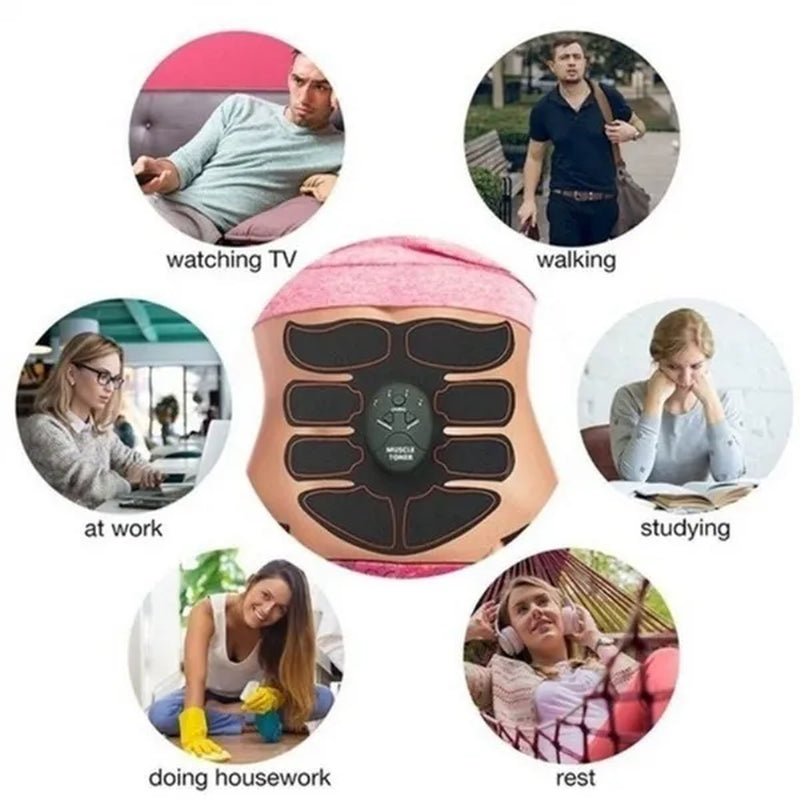 Newest Professional EMS Muscle Training ABS Fitness Muscle Fat Burning Smart Abdominal Trainer Device